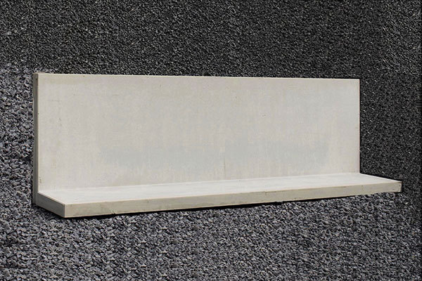 SILOWAND/KEERWAND 1,25mtr hoog zonder hak - nieuw.