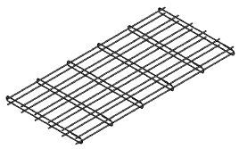 Betonplaat 300x100x14 Dubbele Wapening Ø6 mm