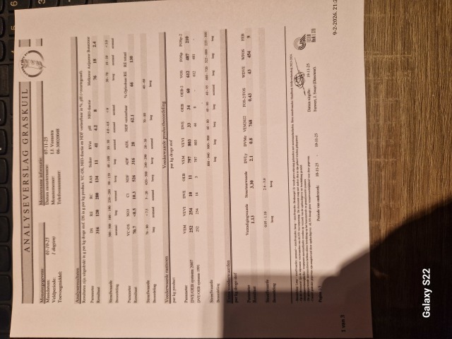 400 ton gehakseld kuilgras